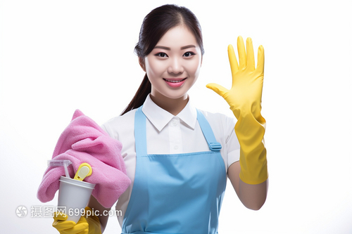 提供保潔服務(wù)的工作人員